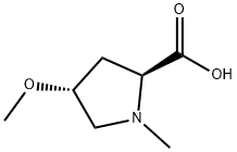 L-Proline, 4-methoxy-1-methyl-, trans- (9CI) Struktur