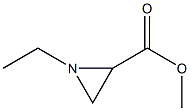 2-Aziridinecarboxylic acid, 1-ethyl-, methyl ester, (+)- (9CI) Struktur