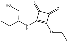 3-Cyclobutene-1,2-dione,3-ethoxy-4-[[1-(hydroxymethyl)propyl]amino]-,(R)-(9CI) Struktur