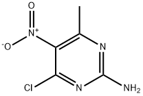 4-chloro-6-methyl-5-nitro-pyrimidin-2-amine Struktur