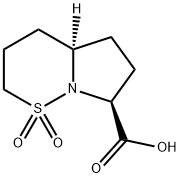 (4AR,7S)-hexahydro-2H-pyrrolo[1,2-b][1,2]-thiazine-7-carboxylic acid 1,1-dioxide Struktur