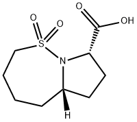 (5AS,8S)-Octahydro-pyrrolo[1,2-b][1,2]thiazepine-8-carboxylic acid 1,1-dioxide Struktur