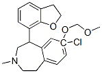 7-chloro-5-(2,3-dihydrobenzofuran-7-yl)-7-methoxymethyloxy-3-methyl-2,3,4,5-tetrahydro-1H-3-benzazepine Struktur