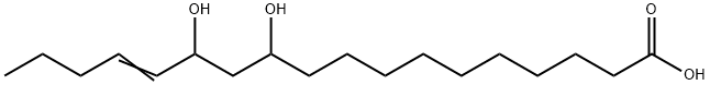 11,13-dihydroxy-14-octadecaenoic acid Struktur