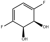 3,5-Cyclohexadiene-1,2-diol,3,6-difluoro-,cis-(9CI) Struktur