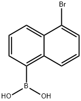 Boronic acid, (5-bromo-1-naphthalenyl)- (9CI) Struktur