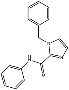 N-Phenyl-1-benzyl-1H-imidazole-2-carboxamide Struktur