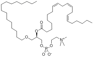 1-O-HEXADECYL-2-(HOMO-GAMMA LINOLENOYL)-SN-GLYCERO-3-PHOSPHOCHOLINE Struktur