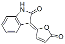 4-(1,2-Dihydro-2-oxo-3H-indol-3-ylidene)-4-hydroxy-2-butenoic acid 1,4-lactone Struktur