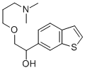 alpha-((3-(Dimethylamino)propoxy)methyl)benzo(b)thiophene-6-methanol Struktur