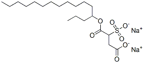 disodium 4-hexadecyl 2-sulphonatosuccinate  Struktur