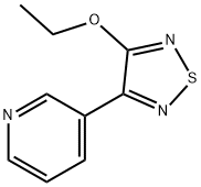 Pyridine, 3-(4-ethoxy-1,2,5-thiadiazol-3-yl)- (9CI) Struktur