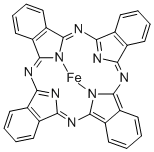 Iron phthalocyanine Struktur