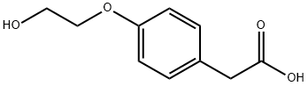 2-(4-hydroxyethoxyphenyl)acetic acid Struktur