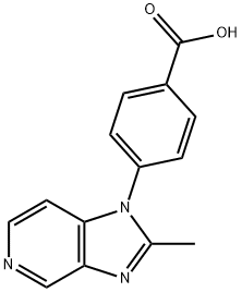 4-(2-METHYL-1H-IMIDAZO[4,5-C]PYRIDIN-1-YL)BENZOIC ACID Struktur