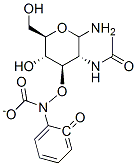 O-(2-Acetamido-2-deoxy-D-glucopyranosylidene)aminoN-phenylCarbamate Struktur