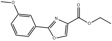 2-(3-METHOXY-PHENYL)-OXAZOLE-4-CARBOXYLIC ACID ETHYL ESTER Struktur