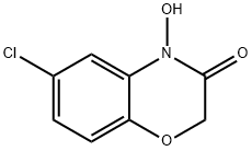 4-Hydroxy-6-chloro-2,3-dihydro-4H-1,4-benzooxazine-3-one Struktur