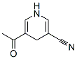 3-Pyridinecarbonitrile, 5-acetyl-1,4-dihydro- (9CI) Struktur