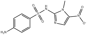 1-methyl-2-((4-aminophenyl)sulfonyl)amino-5-nitroimidazole Struktur