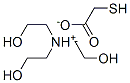 tris(2-hydroxyethyl)ammonium mercaptoacetate Struktur