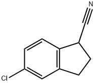 5-CHLORO-2,3-DIHYDRO-1H-INDENE-1-CARBONITRILE Struktur