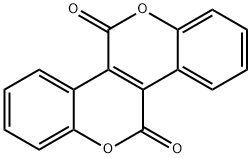 5,11-Dihydro[1]benzopyrano[4,3-c][1]benzopyran-5,11-dione Struktur