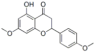 5-Hydroxy-2,3-dihydro-7-methoxy-2-(4-methoxyphenyl)-4H-1-benzopyran-4-one Struktur