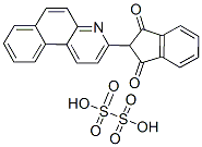 2-benzo[f]quinolin-3-yl-1H-indene-1,3(2H)-dione, disulpho derivative Struktur