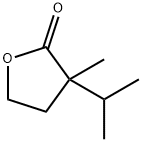 alpha-isopropyl-alpha-methyl-gamma-butyrolactone Struktur