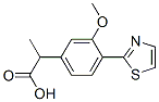 3-Methoxy-α-methyl-4-(2-thiazolyl)benzeneacetic acid Struktur