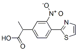 α-Methyl-3-nitro-4-(2-thiazolyl)benzeneacetic acid Struktur