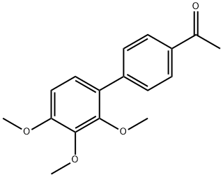 2,3,4-trimethoxy-4'-acetyl-1,1'-biphenyl Struktur