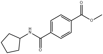 Methyl 4-(cyclopentylcarbaMoyl)benzoate Struktur