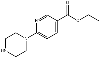 6-(1-Piperazinyl)-3-pyridinecarboxylic acid ethyl ester Struktur