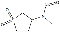 Tetrahydro-N-methyl-N-nitroso-3-thiophenamine 1,1-dioxide Struktur