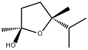 2-Furanol,tetrahydro-2,5-dimethyl-5-(1-methylethyl)-,(2R-trans)-(9CI) Struktur