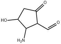 Cyclopentanecarboxaldehyde, 2-amino-3-hydroxy-5-oxo- (9CI) Struktur