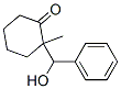 2-(hydroxy(phenyl)methyl)-2-methylcyclohexanone Struktur