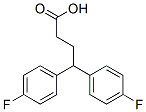 4,4-bis(4-fluorophenyl)butanoic acid Struktur