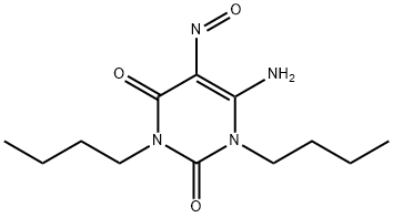 6-AMino-1,3-dibutyl-5-nitroso-2,4(1H,3H)-pyriMidinedione Struktur