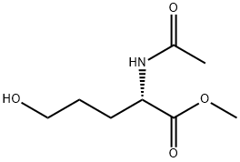 Norvaline,  N-acetyl-5-hydroxy-,  methyl  ester Struktur