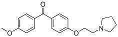 4-(beta(N-pyrrolidinyl)ethoxy)-4'-methoxybenzophenone Struktur