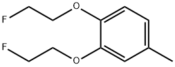 1,2-BIS(2-FLUOROETHOXY)-4-METHYL-BENZENE Struktur