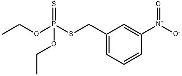 Dithiophosphoric acid O,O-diethyl S-(3-nitrobenzyl) ester Struktur