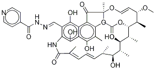 3-ForMyl RifaMycin Isonicotinoyl Hydrazone Struktur