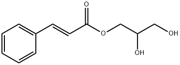 2-Propenoic acid, 3-phenyl-, 2,3-dihydroxypropyl ester, (2E)- Struktur