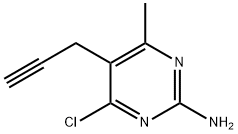 4-Chloro-6-methyl-5-(2-propynyl)-2-pyrimidinamine Struktur