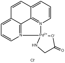 1,10-phenanthroline-glycine palladium(II) Struktur