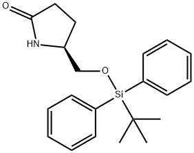 (2S)-2-[[[(1,1-DIMETHYLETHYL)DIPHENYLSILYL]OXY]METHYL]-5-OXO-1-PYRROLIDINE Structure